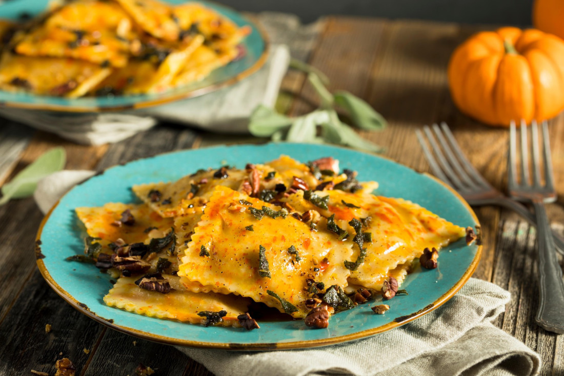 Ravioli sa pečenom bundevom i kozjim sirom