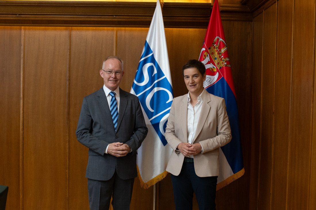 Brnabić i OEBS o reformi medija i novim zakonima“