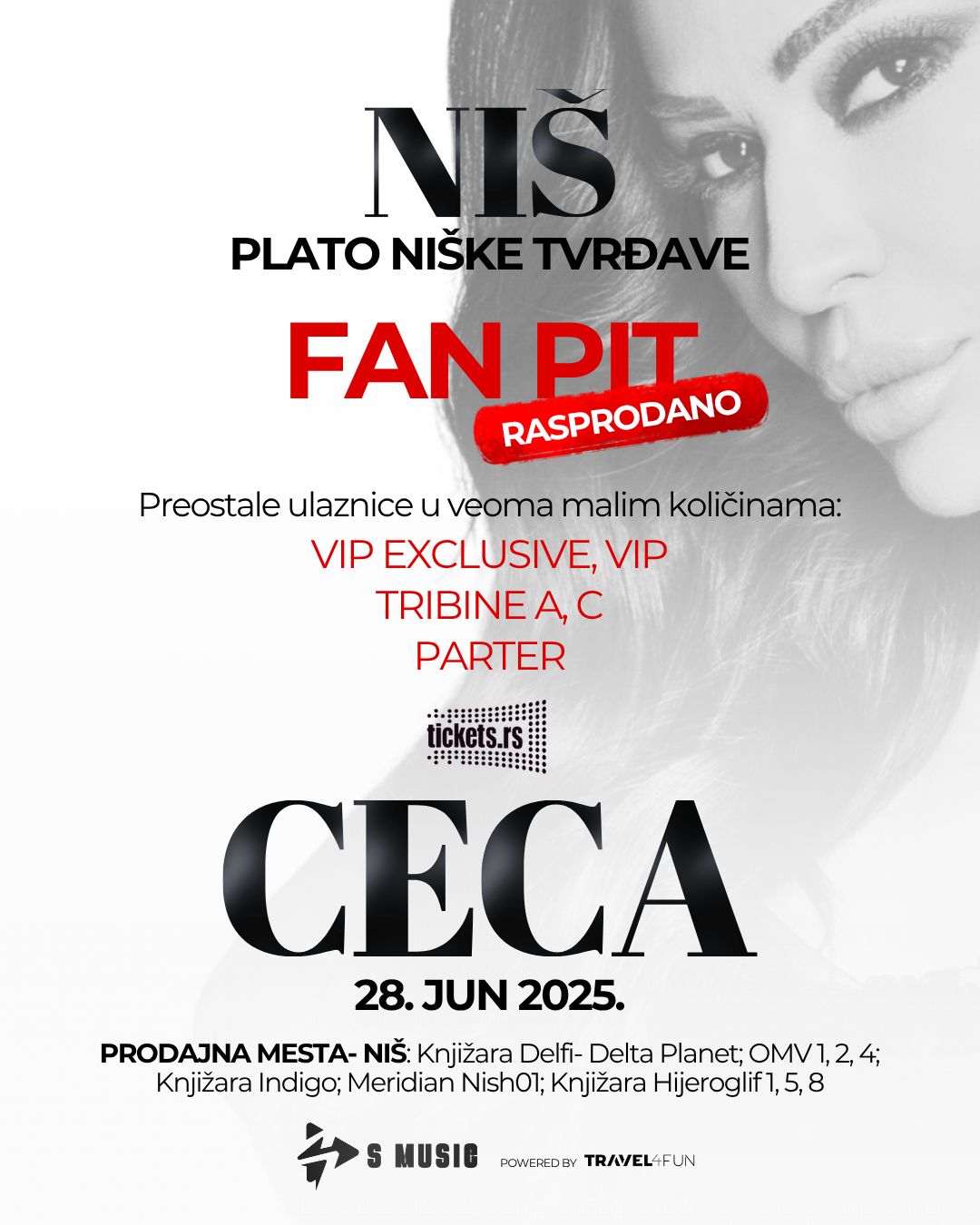 Ceca Ražnatović Održava Spektakularni Koncert u Nišu