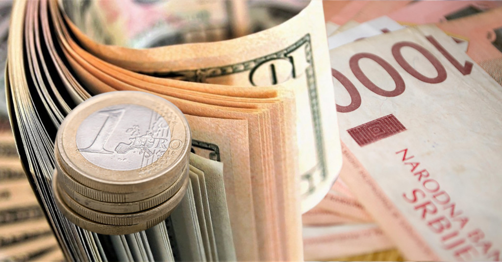 Kurs dinara prema evru za 21. avgust