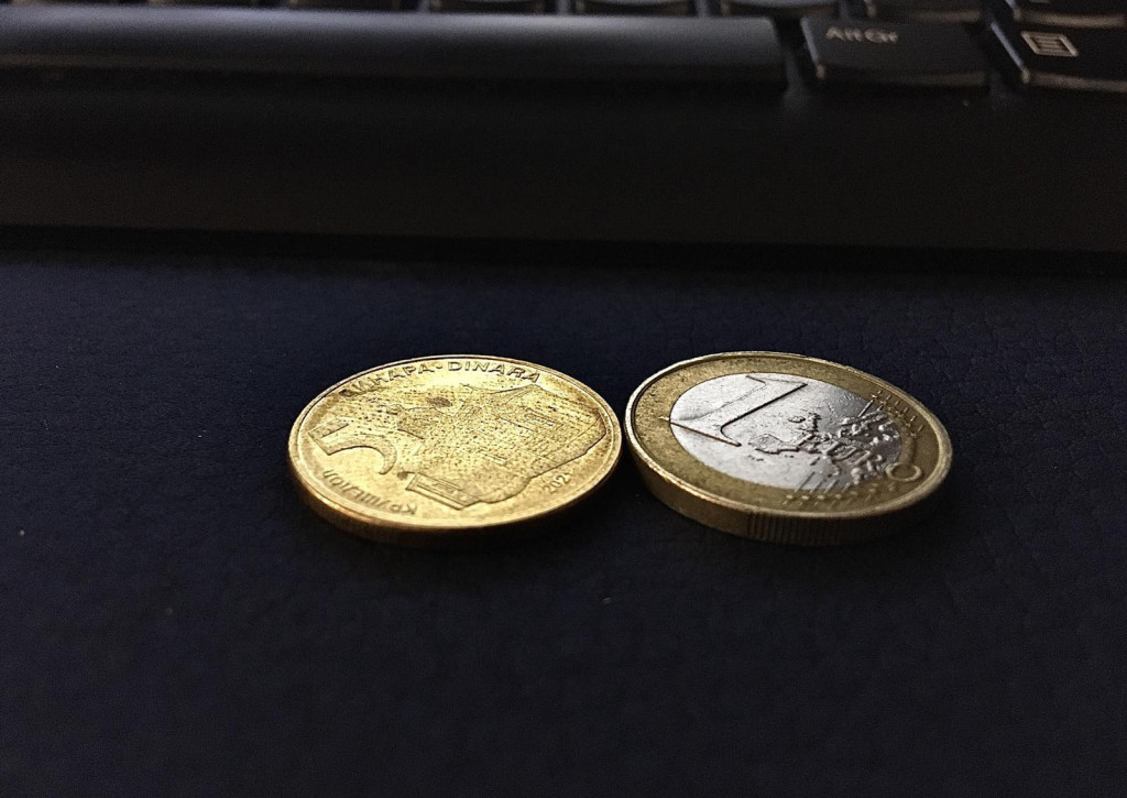 Kurs dinara prema evru za 25. avgust 2025. godine