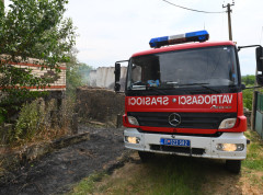 Gori hala u Adi, vatrogasci na licu mesta