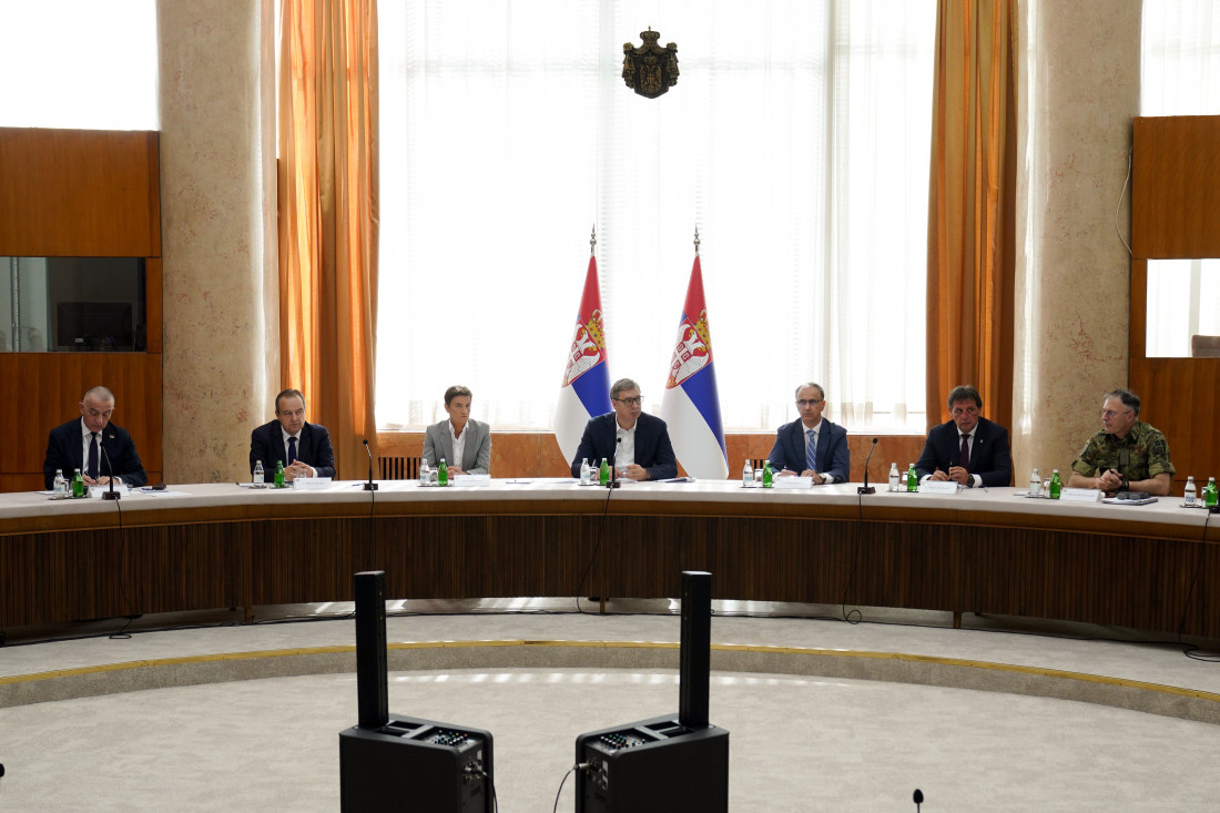 Sednica Saveta za nacionalnu bezbednost u Palati Srbija