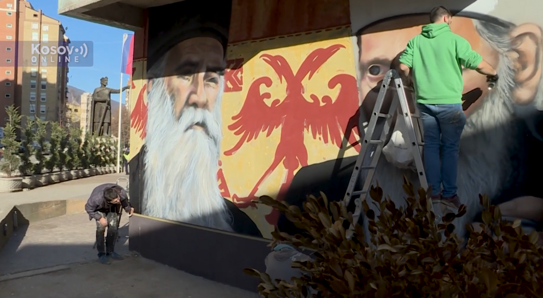 Prekrečenje grafita i murala u Severnoj Mitrovici