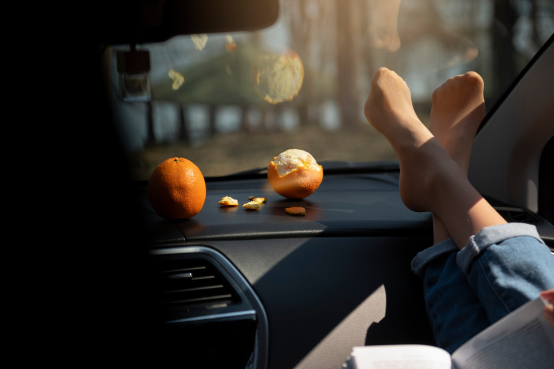 Kora citrusa u automobilu
