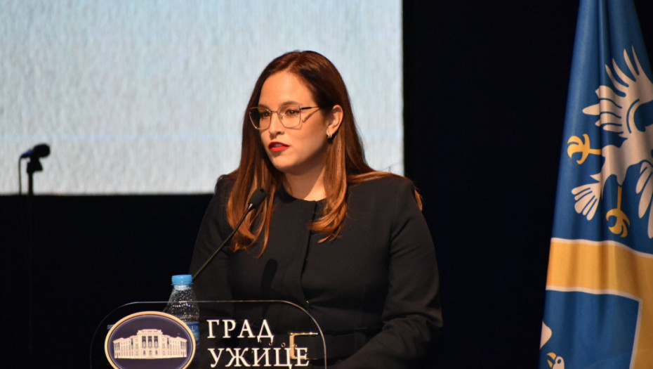 Sara Pavkov na obeležavanju Dana Užica
