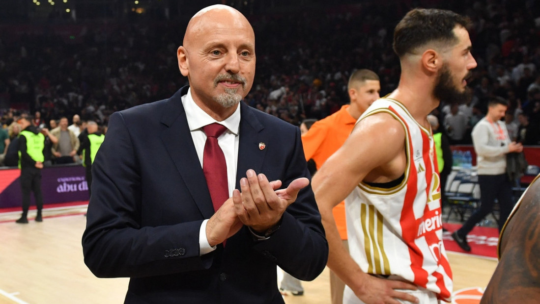 Saša Obradović posle pobede Crvene zvezde nad Cedevitom