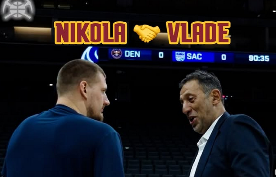 Susret Jokića i Divca uoči meča Sakramento denver