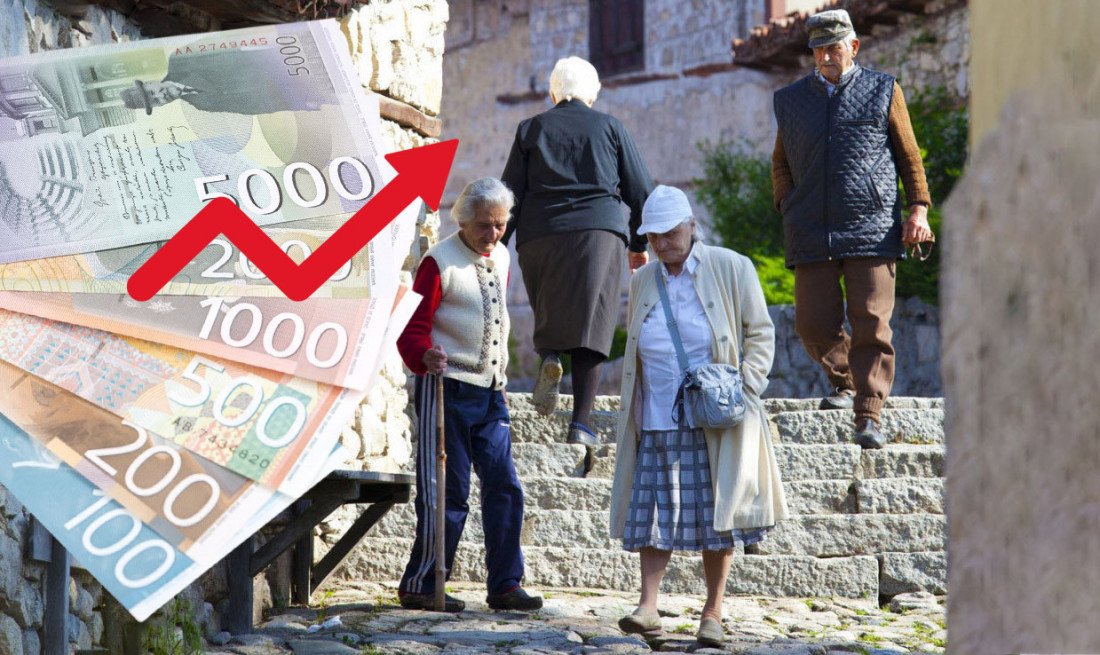 Penzije kumulativno veće 24,4 odsto