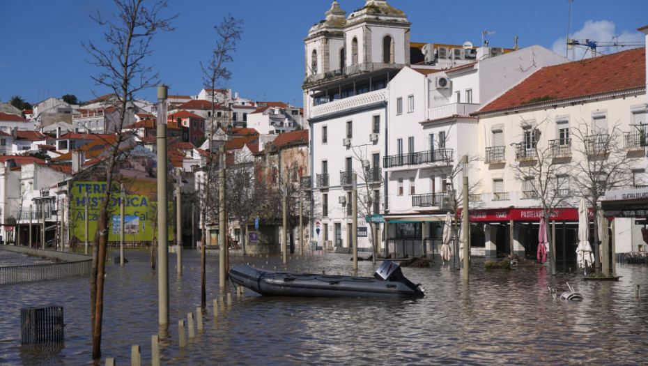 Oluja Marta uzrokuje opasnost od poplava u Portugalu