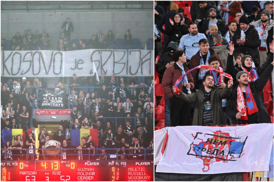 Kosovo je Srbija navijači Kluža i Selte
