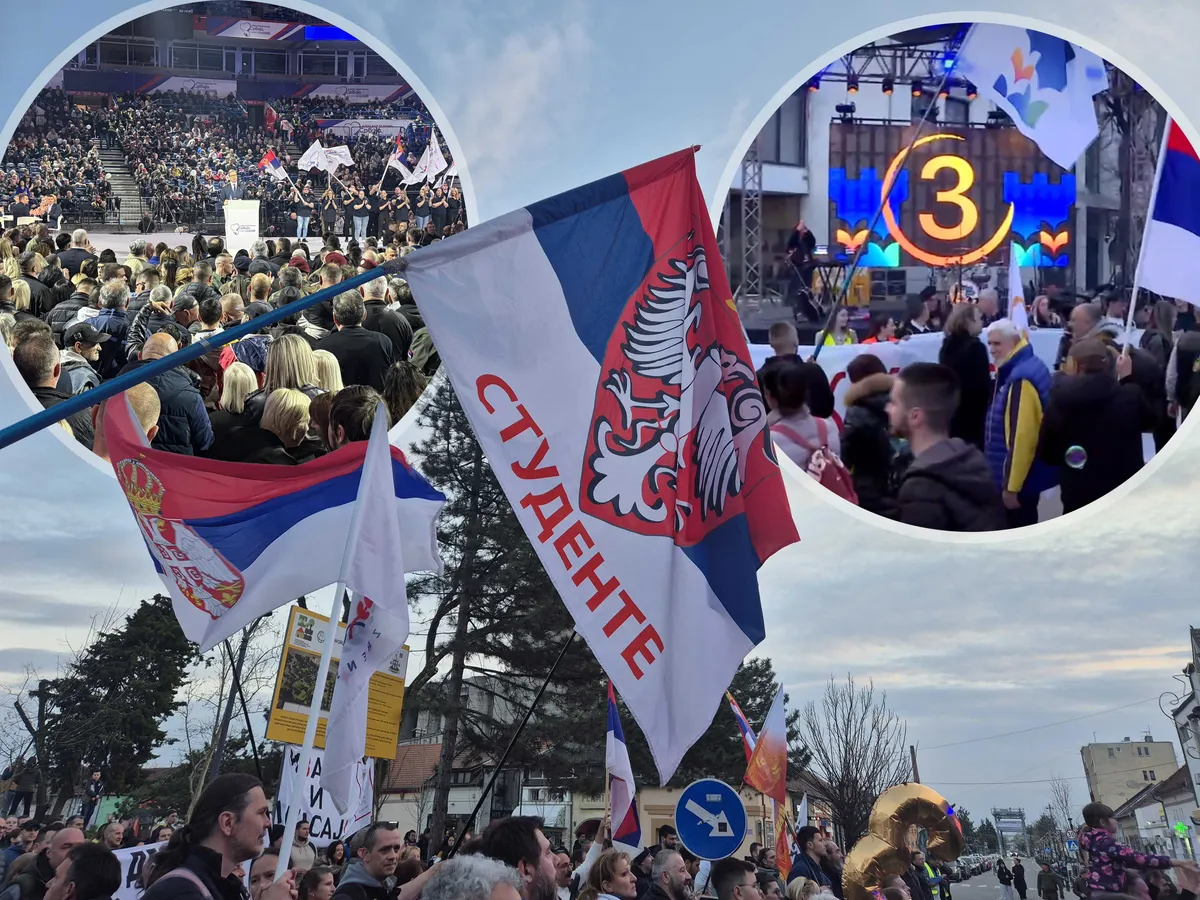 Dve Srbije u dva dana: Jedna dobija novac na ruke i navija po naređenju, druga ide na mitinge uprkos batinama i hapšenjima