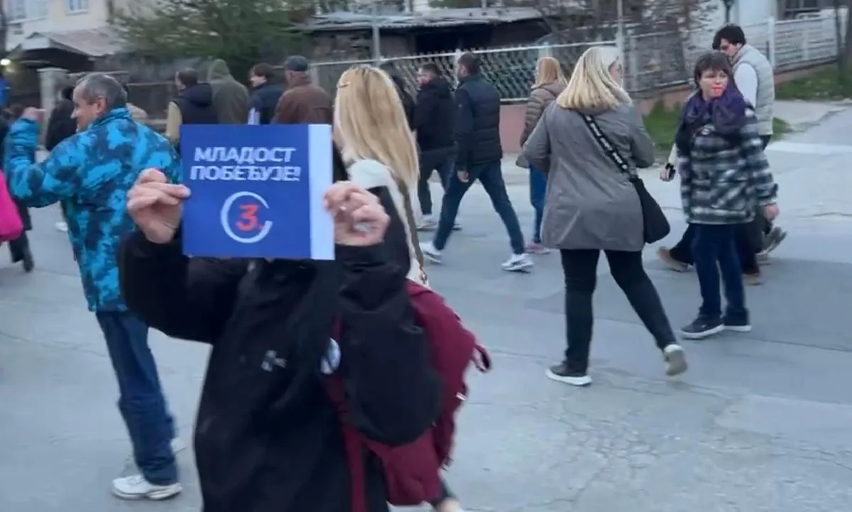 Studenti u Aranđelovcu poručili da ne odustaju od pobede na biračkom mestu 1