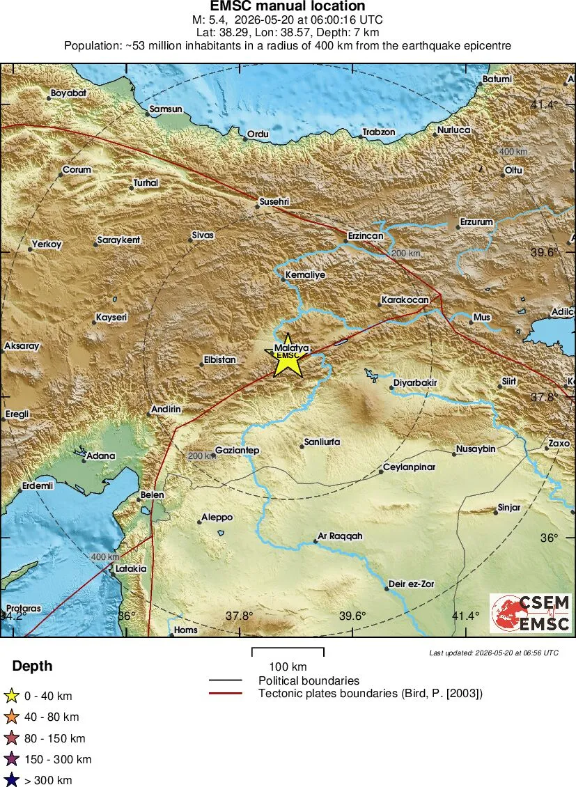Zemljotres magnitude 5,6 pogodio istočnu Tursku, evakuisane škole