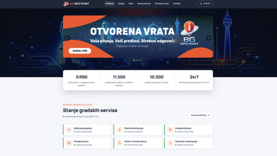 Otvorena vrata za razgovor s gradskim službama