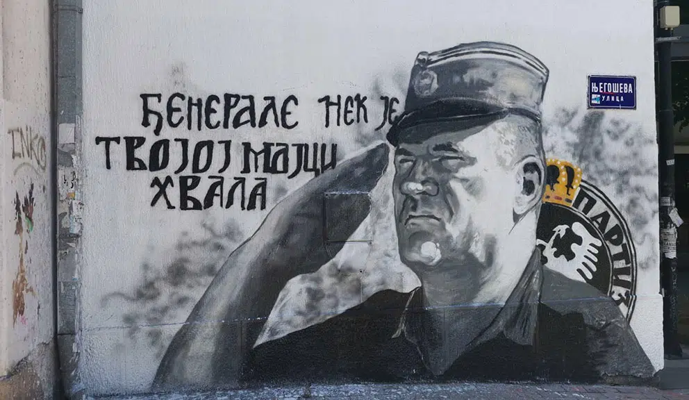 Novi Sad: Na Limanu iscrtan mural Bulevar Ratka Mladića