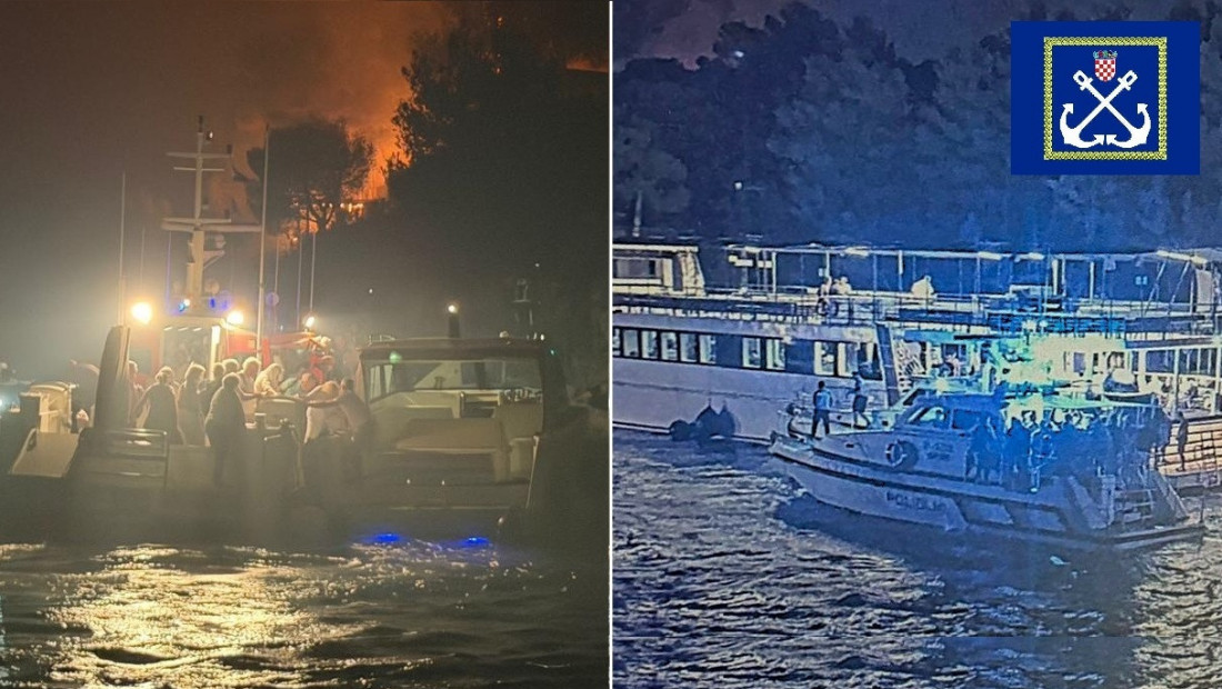 Požar na Braču i dalje aktivan, evakuisano gotovo 700 ljudi