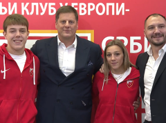 Džudo klub Crvena zvezda organizovao prijem za Maricu Perišić i Mihajla Simina