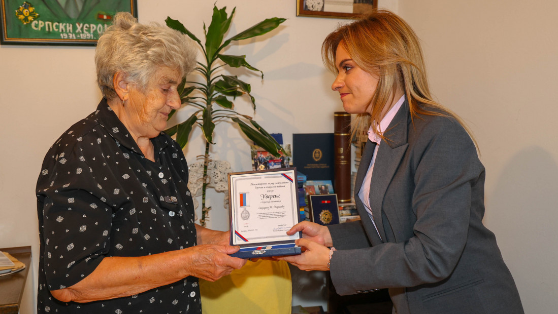 Milica Đurđević Stamenkovski uručila Boračku spomenicu