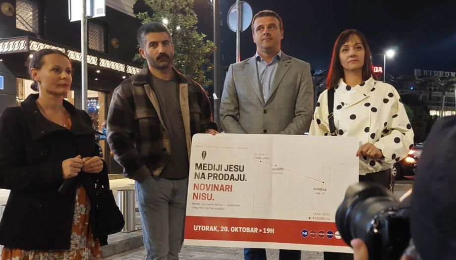Podrška novinarima u Srbiji iz Podgorice i Ljubljane: „Mediji nisu samo biznis, novinarski integritet nije na prodaju“ – Region